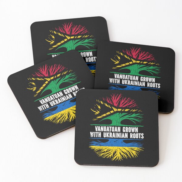 Item preview, Vanuatuan Grown with Ukrainian Roots Flag designed and sold by CosmoKitsch.