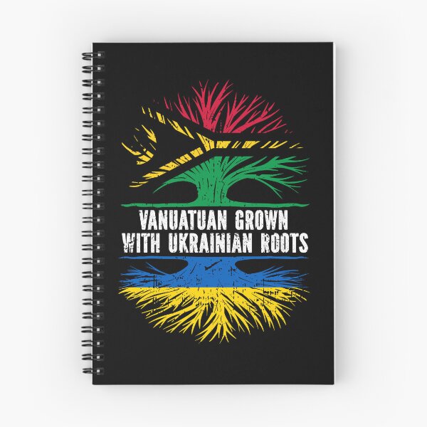 Item preview, Vanuatuan Grown with Ukrainian Roots Flag designed and sold by CosmoKitsch.