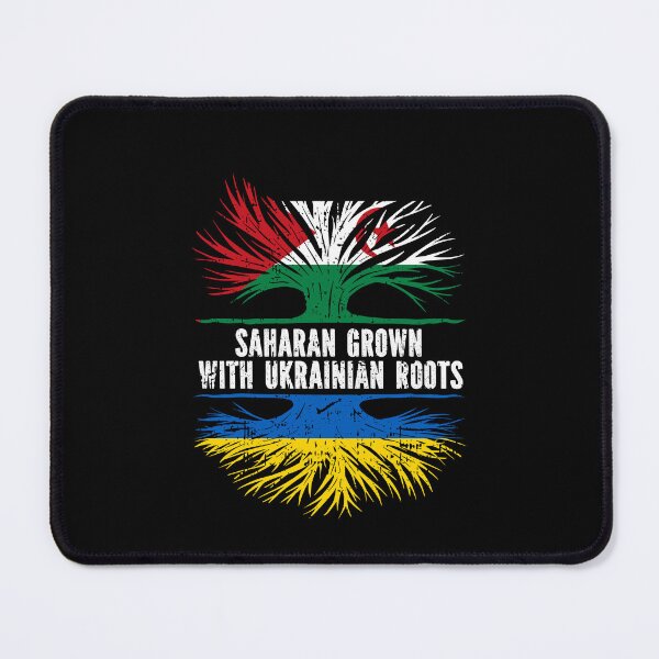 Item preview, Saharan Grown with Ukrainian Roots Flag designed and sold by CosmoKitsch.
