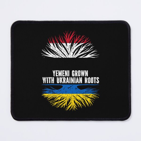 Item preview, Yemeni Grown with Ukrainian Roots Flag designed and sold by CosmoKitsch.