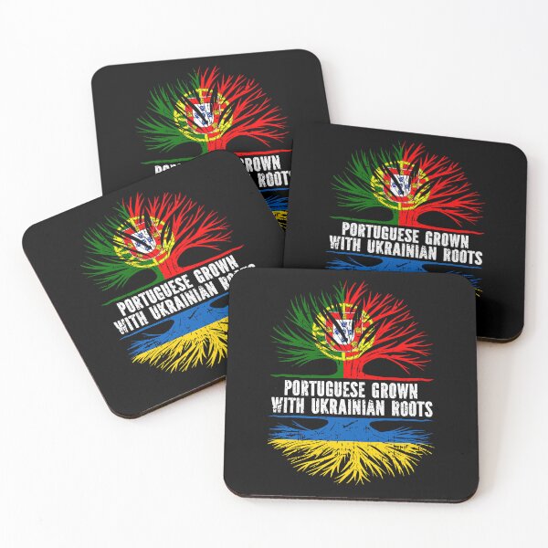 Item preview, Portuguese Grown with Ukrainian Roots Flag designed and sold by CosmoKitsch.