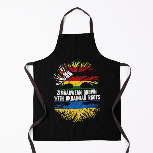 Item preview, Zimbabwean Grown with Ukrainian Roots Flag designed and sold by CosmoKitsch.