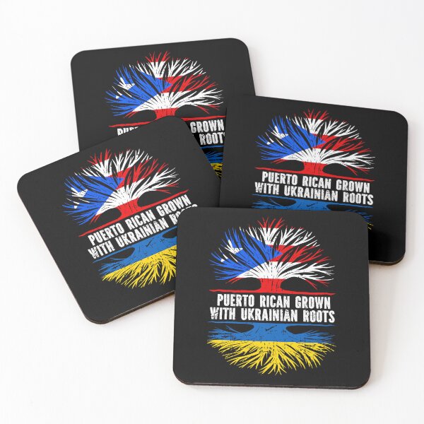 Artikelvorschau, Flagge eines puertoricanischen Volkes mit ukrainischen Wurzeln entworfen und verkauft von CosmoKitsch.
