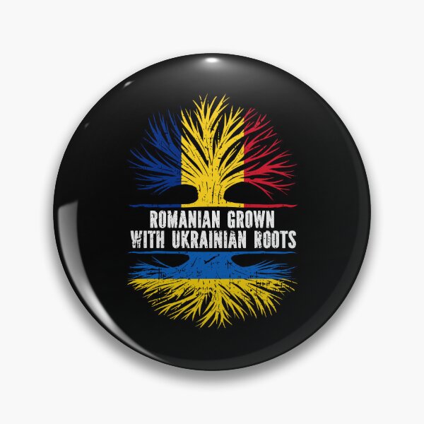 Item preview, Romanian Grown with Ukrainian Roots Flag designed and sold by CosmoKitsch.