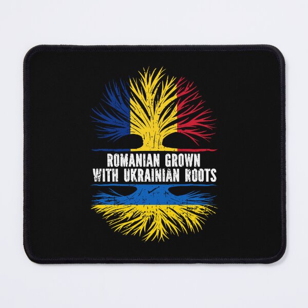 Item preview, Romanian Grown with Ukrainian Roots Flag designed and sold by CosmoKitsch.