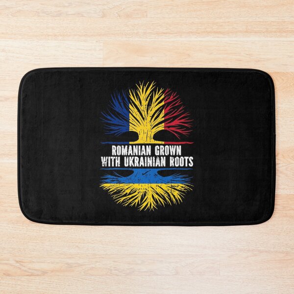 Item preview, Romanian Grown with Ukrainian Roots Flag designed and sold by CosmoKitsch.