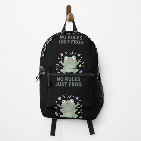 Item preview, No Rules Just Frog Shirt – Chaotic Cute Frog Meme Pastel Aesthetic designed and sold by ZyxDes.