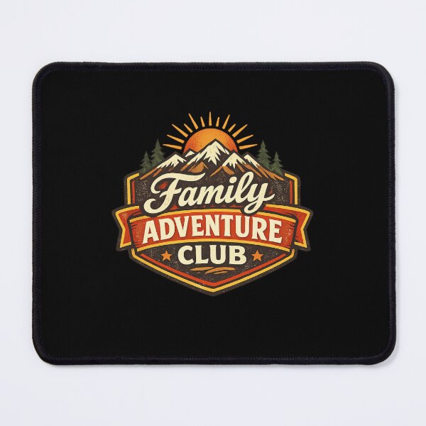 Item preview, Family Adventure Club - Retro Travel Badge designed and sold by MKreative Studio.