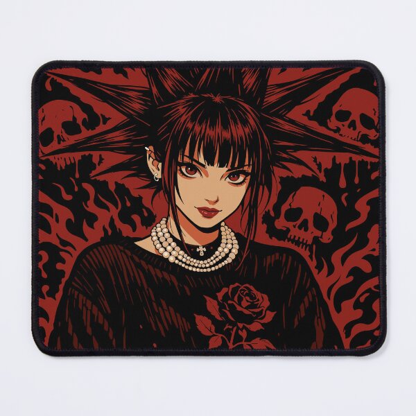 Item preview, Dark Alt Goth Girl With Rose designed and sold by theuglydollz.