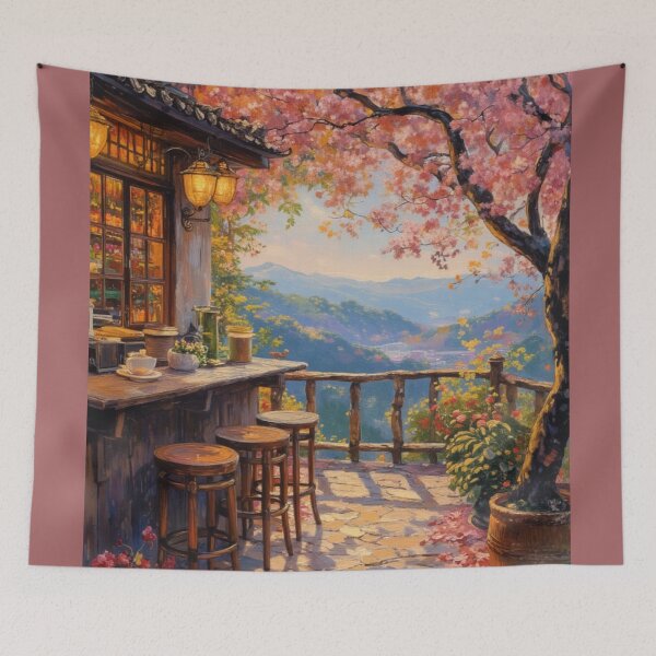 Item preview, Charming Cherry Blossom Cafe designed and sold by Mary Spencer.