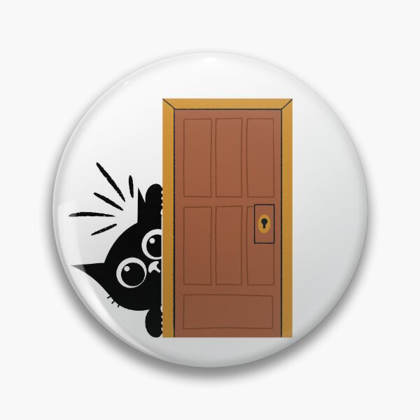 Item preview, Cat behind the door designed and sold by MandySony.
