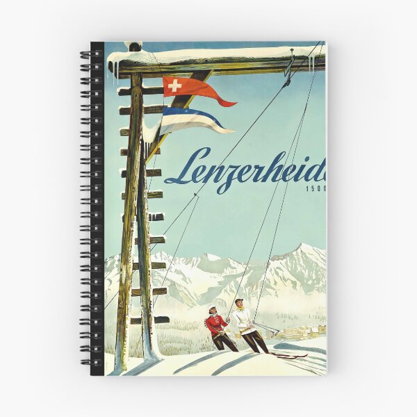 Item preview, Vintage Travel Poster | Lenzerheide Swiss Alps | Mid-Century Style Art | Ski Resort Adventure & Mountain Getaway | 1500 M Altitude designed and sold by artofuniverse.