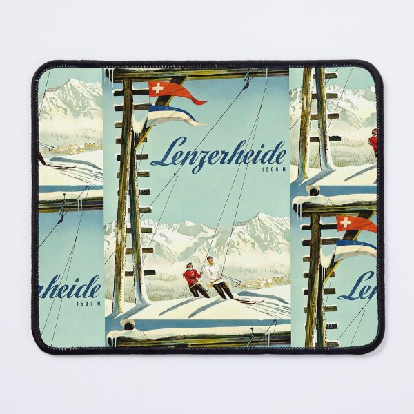 Item preview, Vintage Travel Poster | Lenzerheide Swiss Alps | Mid-Century Style Art | Ski Resort Adventure & Mountain Getaway | 1500 M Altitude designed and sold by artofuniverse.
