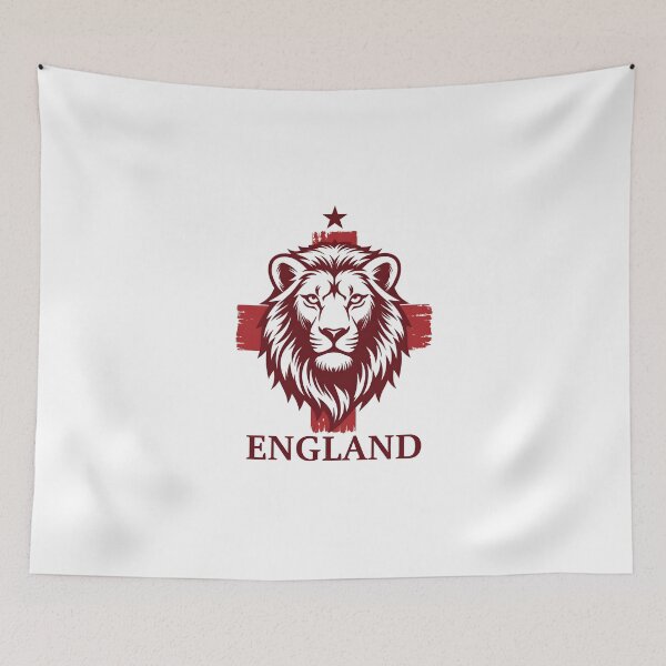 Item preview, England Patriotic Lion Crest | St George Cross Football designed and sold by dudelinart.