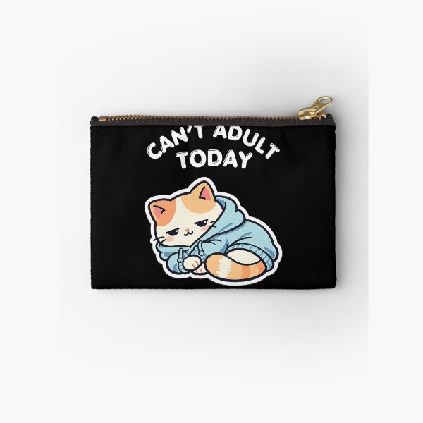 Item preview, Can’t Adult Today Overthinking Cat – Too Many Thoughts, Anxious Mind, Relatable Quiet Humor designed and sold by Ladys-Gents.