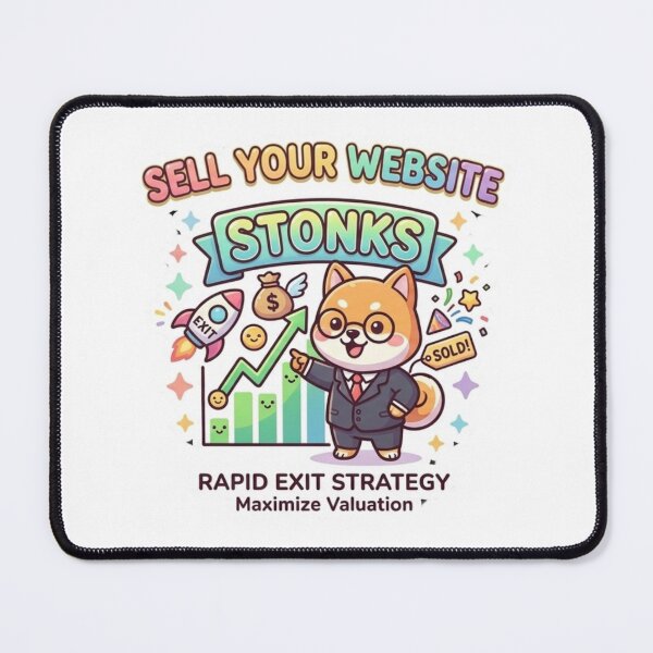 Item preview, Sell Your Website Stonks Meme Shiba Inu Kawaii designed and sold by Jaroslaw-S.