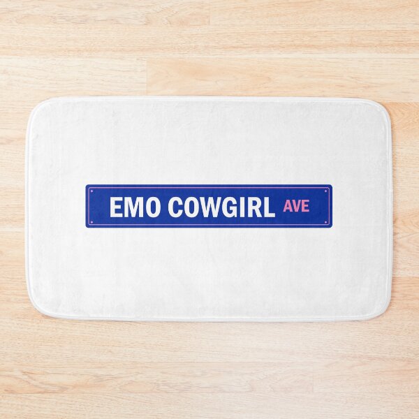 Item preview, Emo Cowgirl Avenue. Blue And Pink Gothic. Street Sign. designed and sold by CoCoArt-Ua.
