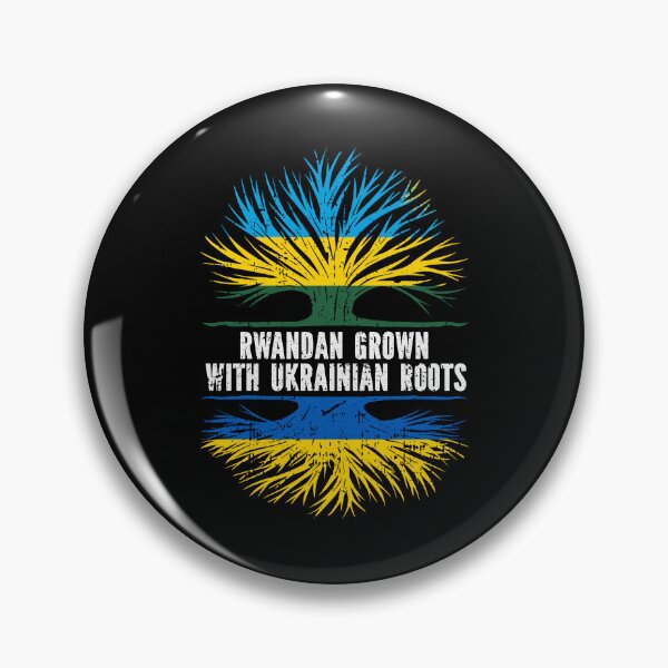 Item preview, Rwandan Grown with Ukrainian Roots Flag designed and sold by CosmoKitsch.