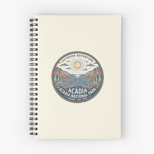 Item preview, Acadia National Park Maine Vintage Retro Badge Design designed and sold by DeeLulu.