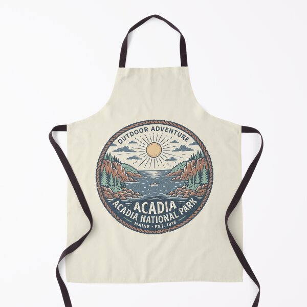 Item preview, Acadia National Park Maine Vintage Retro Badge Design designed and sold by DeeLulu.