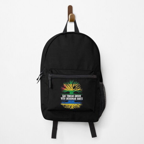 Item preview, Sao Tomean Grown with Ukrainian Roots Flag designed and sold by CosmoKitsch.