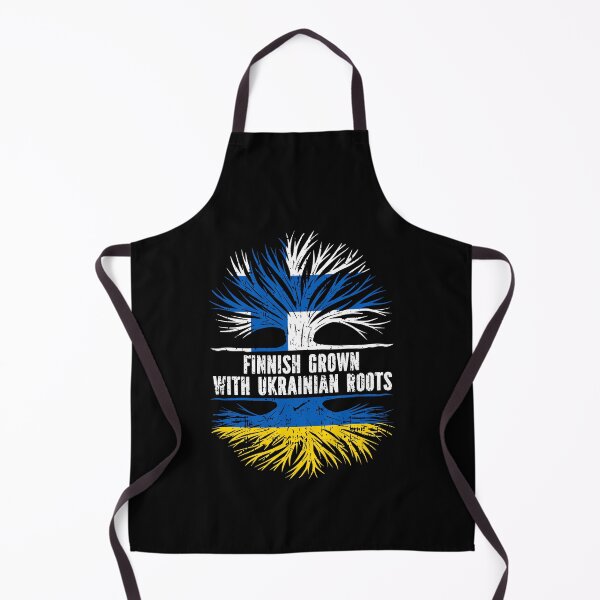 Item preview, Finnish Grown with Ukrainian Roots Flag designed and sold by CosmoKitsch.