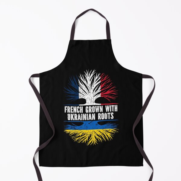 Item preview, French Grown with Ukrainian Roots FR Flag designed and sold by CosmoKitsch.