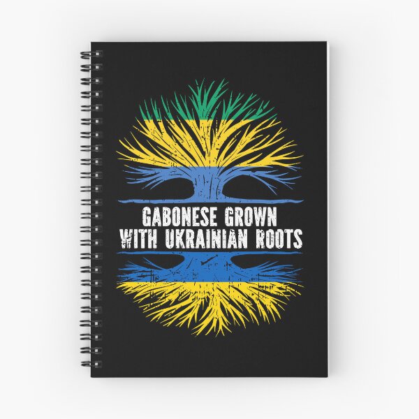Item preview, Gabonese Grown with Ukrainian Roots Flag designed and sold by CosmoKitsch.