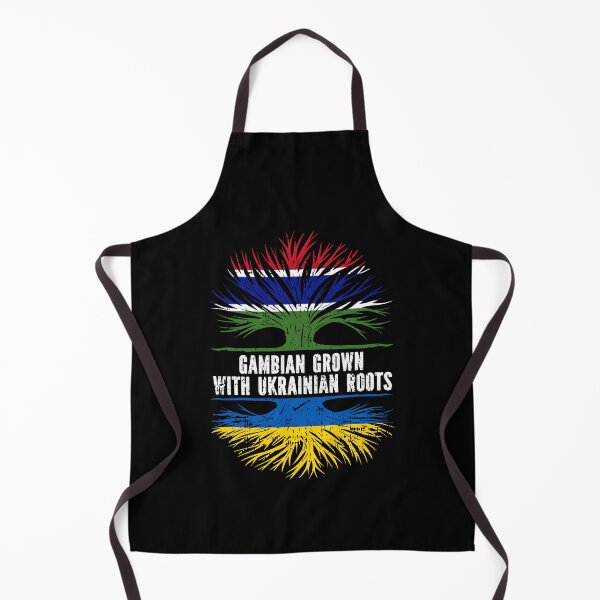 Item preview, Gambian Grown with Ukrainian Roots Flag designed and sold by CosmoKitsch.
