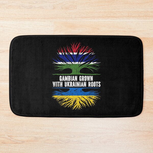 Item preview, Gambian Grown with Ukrainian Roots Flag designed and sold by CosmoKitsch.