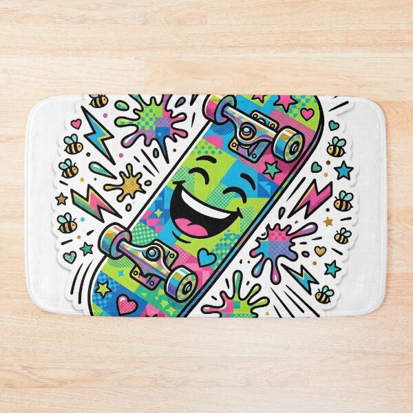 Item preview, Skateboard Pop Art Bold Colorful Skate Culture Sticker designed and sold by Poppy Volt.