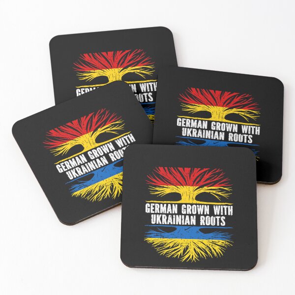 Item preview, German Grown with Ukrainian Roots Flag designed and sold by CosmoKitsch.