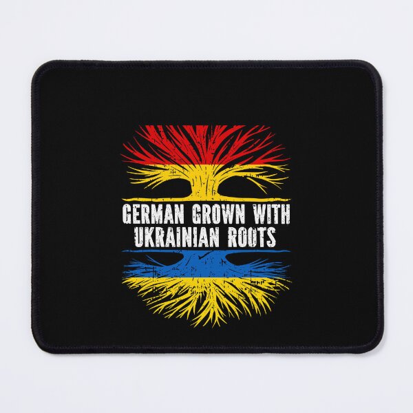 Item preview, German Grown with Ukrainian Roots Flag designed and sold by CosmoKitsch.
