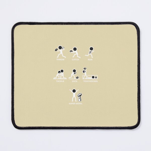 Item preview, Throw Catch Run Tackle Sack Touchdown Super Bowl American Football Fan Gameday designed and sold by Bouufarte.