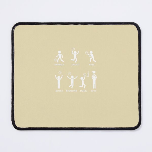 Item preview, Dribble Shoot Pass Block Rebound Dunk MVP Basketball Player Fan Coach designed and sold by Bouufarte.
