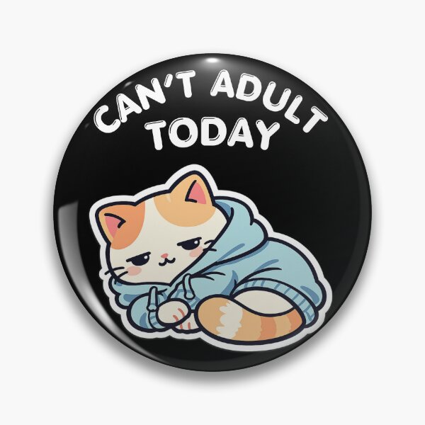 Item preview, Can’t Adult Today Social Anxiety Cat – Avoiding People Mood, Low Social Battery, Introvert Vibe designed and sold by Ladys-Gents.