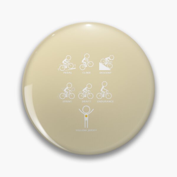 Item preview, Pedal Climb Descent Sprint Draft Endurance Yellow Jersey Cyclist designed and sold by Bouufarte.