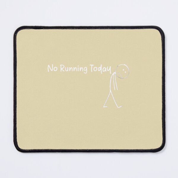 Item preview, No Running Today Lazy People Humor Anti Exercise designed and sold by Bouufarte.
