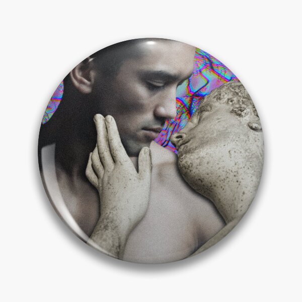 Item preview, Marble Statue In Love Surreal Digital Collage Print designed and sold by Julia Sol.