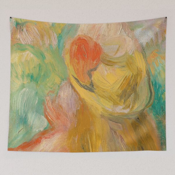Item preview, Petite Fille Au Chapeau Jaune by Pierre-Auguste Renoir: Impressionist Wall Art designed and sold by artofuniverse.
