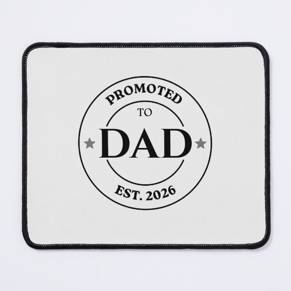 Item preview, Promoted to Dad 2026 – Classic Black Badge designed and sold by MadeByMira.