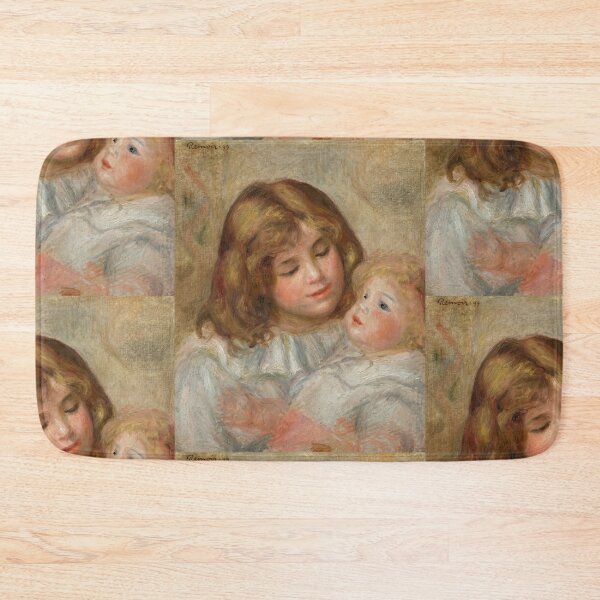 Item preview, Petite Fille Avec Sa Poupee by Pierre-Auguste Renoir: Tender Impressionist Portrait designed and sold by artofuniverse.