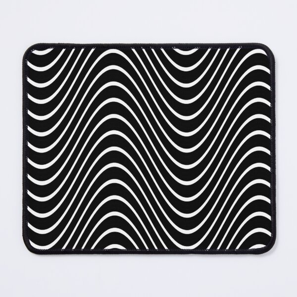 Item preview, Black and white wave pattern designed and sold by SeamlessDsign.