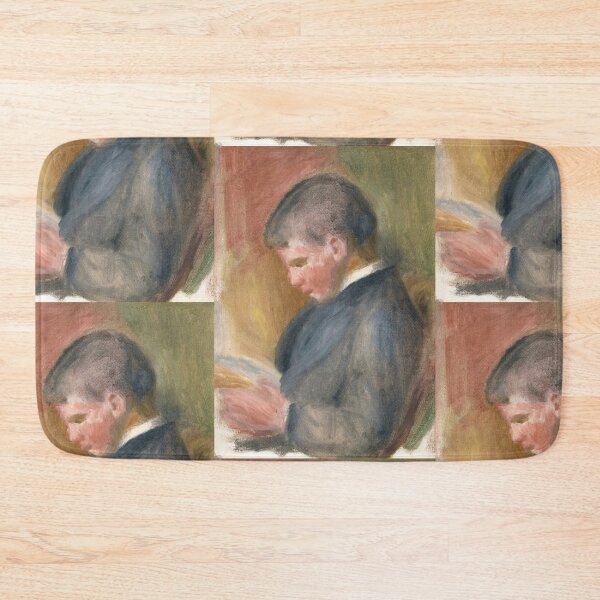 Item preview, Pierre Renoir Lisant by Pierre-Auguste Renoir: Impressionist Reading Portrait Poster designed and sold by artofuniverse.