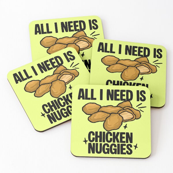 Item preview, All I Need Is Chicken Nuggies (Light Lime Green) designed and sold by CDPrintsDesigns.
