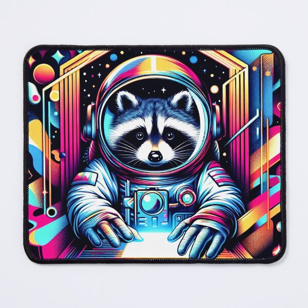 Item preview, astronaut raccoon designed and sold by Dogandesighn.
