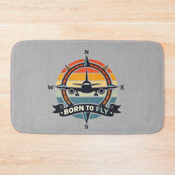Item preview, Born To Fly Compass Airplane Vintage Aviation Design designed and sold by Elgrande2027.