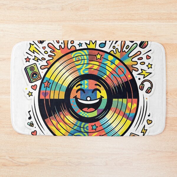 Item preview, Vinyl Record Pop Art Bold Colorful Music Lover Sticker designed and sold by Poppy Volt.
