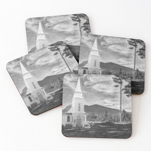 Item preview, Chapel in Tall Pines Monochrome designed and sold by Wayne King.