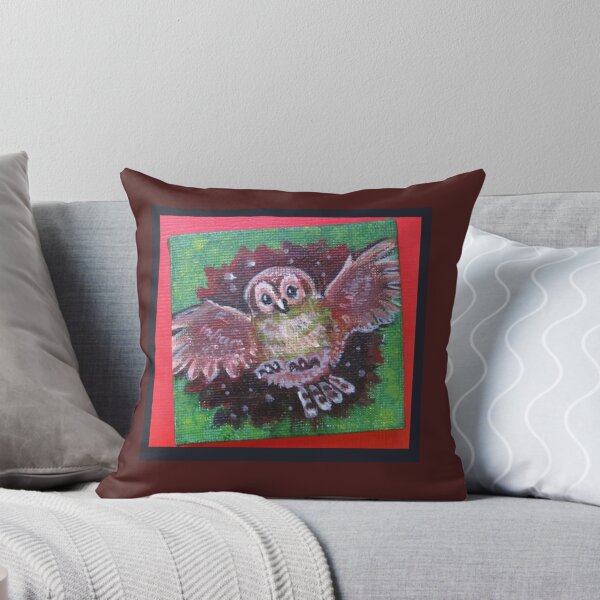 Item preview, Talon Tiny - miniature owl painting designed and sold by LittleLiz.